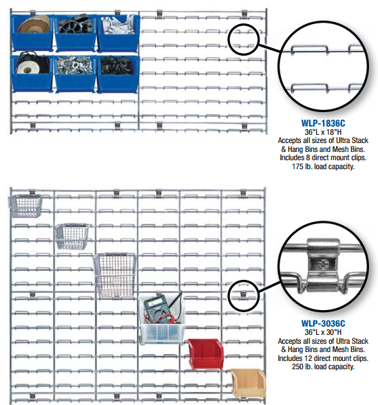 QUANTUM Wire Louvered Panels / Ultra Bins & Systems