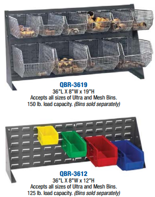 QUANTUM Work Bench Racks and Louvered Panels / Ultra Bins & Systems