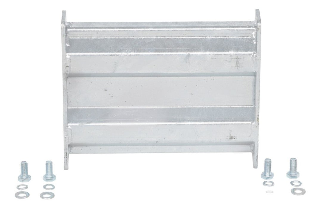 Galvanized Vestil Structural Guard Railing System, 12-inch drop-in and bolt-on safety guard for industrial use