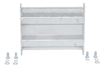 Galvanized Vestil Structural Guard Railing System, 12-inch drop-in and bolt-on safety guard for industrial use