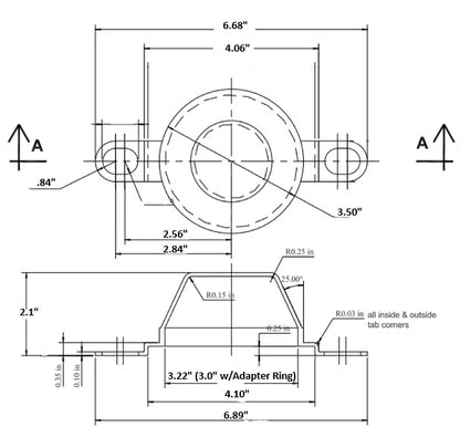Tact Industrial bolt-on bearing guard, safety guarding equipment with protective metal cover for industrial bearings.
