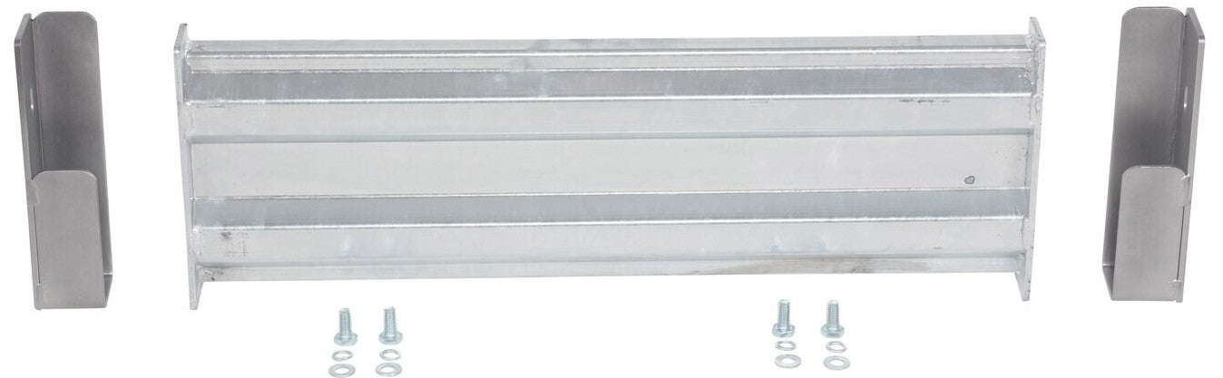 Galvanized 30-inch drop-in and bolt-on guard railing system by Vestil for safety and guarding applications