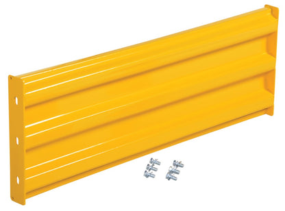 Yellow 30-inch Vestil Structural Guard Railing System for safety guarding, drop-in and bolt-on style, providing barrier protection.