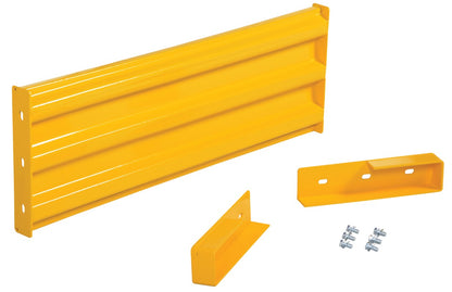 Yellow Vestil Structural Guard Railing System drop-in kit for safety guarding, 30 inches tall with bolt-on design.