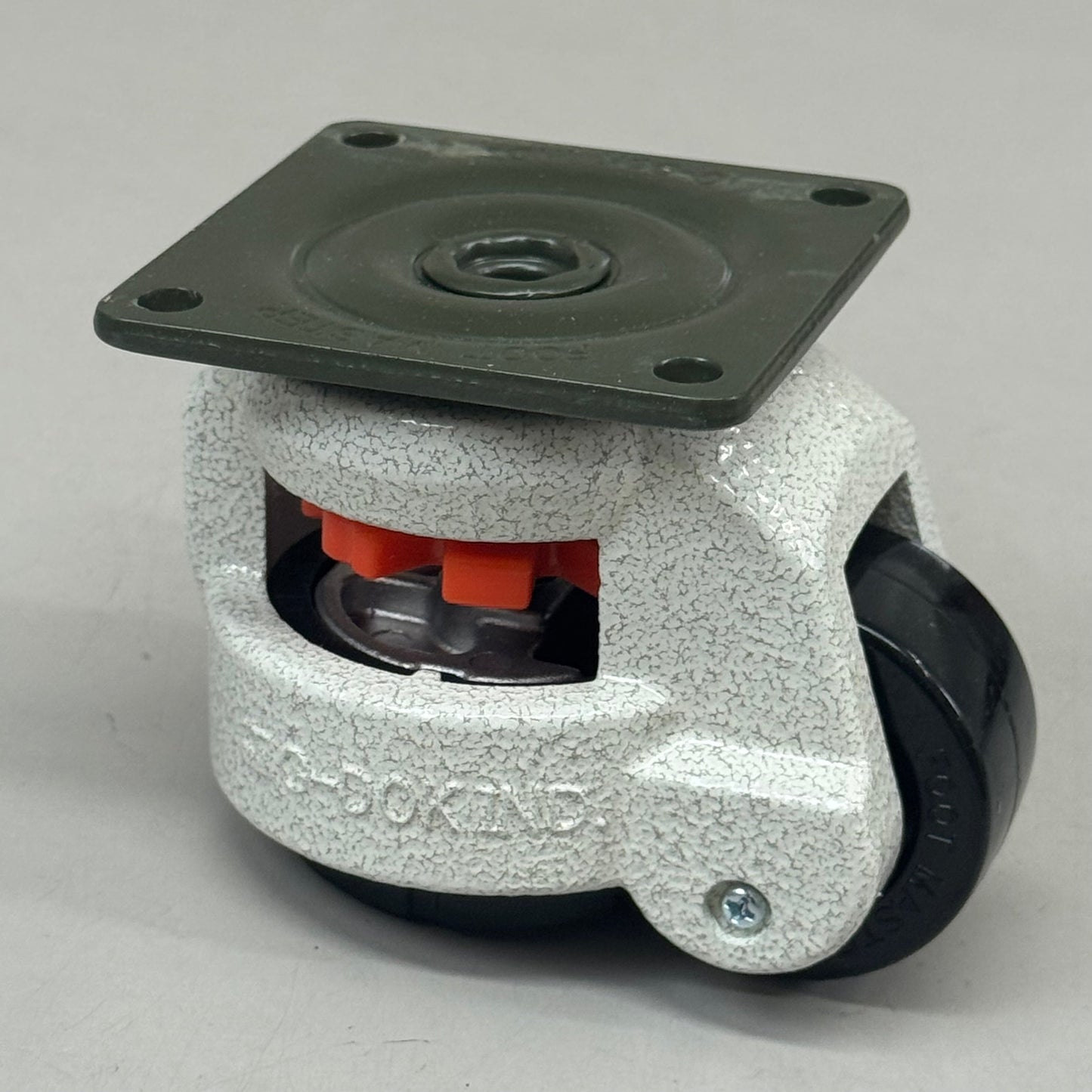 Foot Master set of 4 swivel plate caster wheels with 3.25-inch mounting height and 2-inch green marble finish.