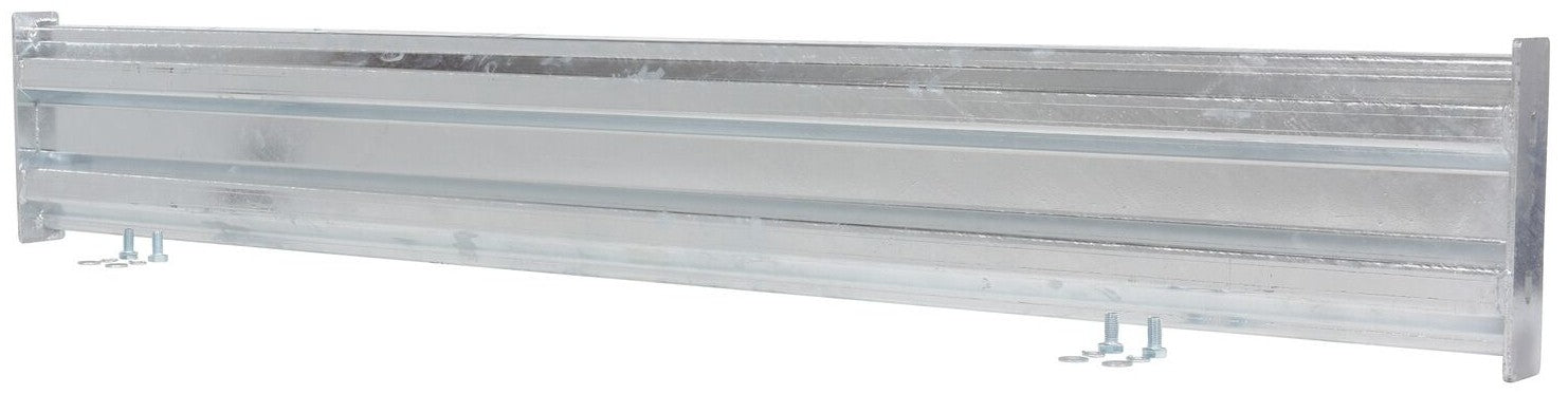 Galvanized Vestil Structural Guard Railing System in drop-in and bolt-on style for safety and guarding, available in 66, 78, 90, and 102 inches.