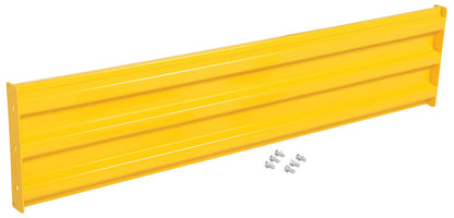 Yellow 66-inch Vestil Structural Guard Railing System for safety guarding, drop-in and bolt-on style.