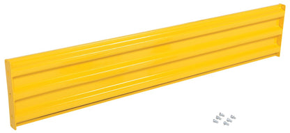 Yellow Vestil Structural Guard Railing System in drop-in and bolt-on style for safety and guarding, measuring 78-102 inches in length.