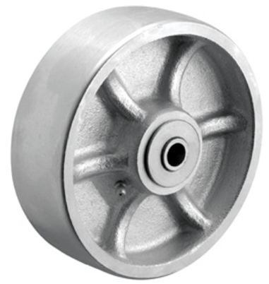 Semi-steel cast iron caster wheels with a 1250 lb capacity, industrial TACT caster featuring sturdy metal construction.