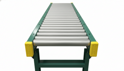 Flexible PVC conveyor frame end guard by TACT Industrial Products, safety edge protector for conveyor guarding applications.