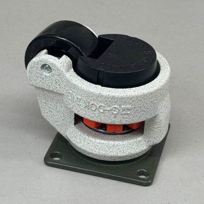 Set of four Foot Master swivel caster wheels with green rubber tires and metal mounts, 3.25-inch height, 2-inch diameter wheels.