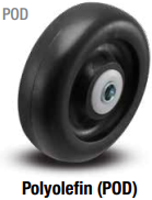 POLYOLEFIN (POD) WHEEL CASTERS - (up to 325lbs Capacity/each)