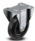 Light duty TACT Industrial polyolefin caster with chemical-resistant hard plastic wheel and 270-325 lb capacity for easy movement.