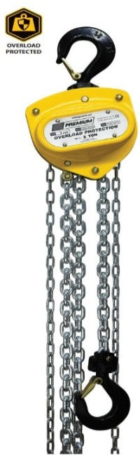 Manual Chain Hoist with Overload Protection - 0.5 to 10 Ton Capacity