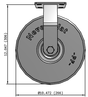 NEVER FLAT - FOAM FILLED CASTERS