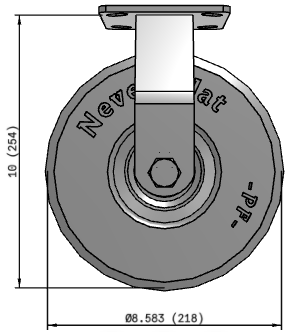 NEVER FLAT - FOAM FILLED CASTERS