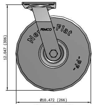 NEVER FLAT - FOAM FILLED CASTERS