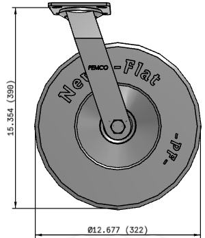 NEVER FLAT - FOAM FILLED CASTERS