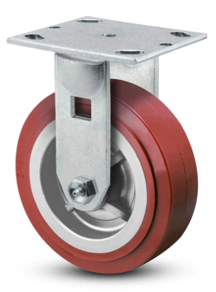 RIGID CASTOR with POLYURETHANE WHEEL