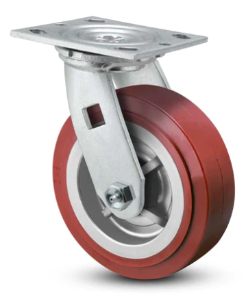 SWIVEL CASTOR with POLYURETHANE WHEEL