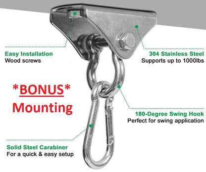 Stainless steel TIE DOWN BRACKET swing mounting bracket by TACT Industrial Products, suitable for secure swing installation.