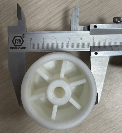 2-inch TACT Industrial caster wheel for bed frames, furniture, and floor scrubbers, featuring durable 50mm diameter wheel.