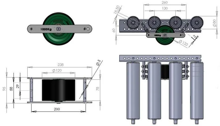 PALLET BRAKE ROLLER / SPEED CONTROL