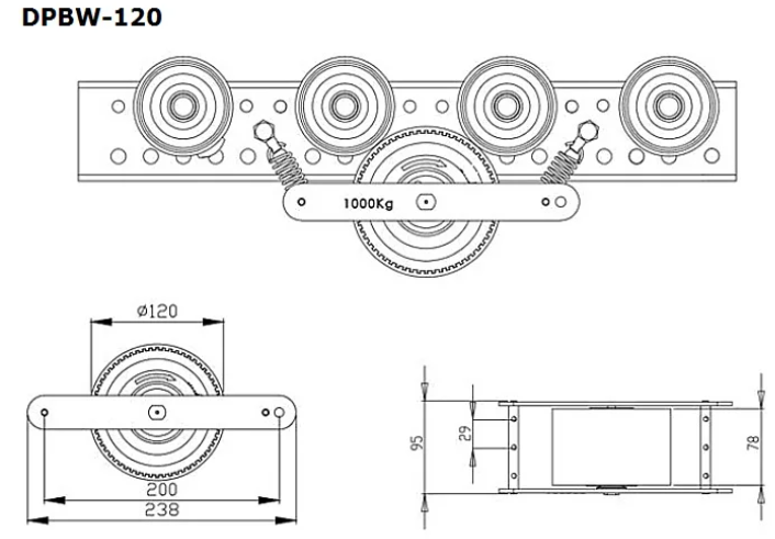 PALLET BRAKE ROLLER / SPEED CONTROL