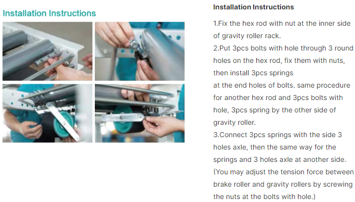 PALLET BRAKE ROLLER / SPEED CONTROL