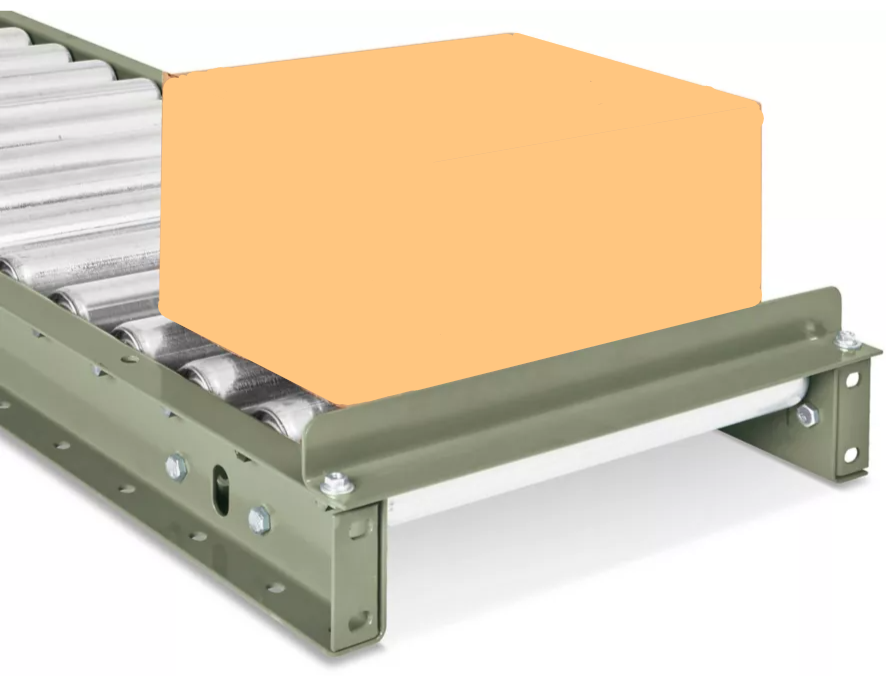 GRAVITY ROLLER CONVEYOR FIXED END STOPS