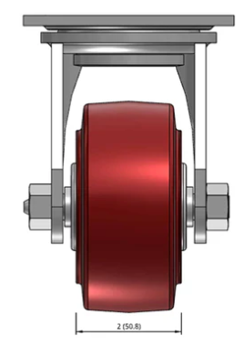 STAINLESS STEEL CASTERS with POLYURETHANE WHEEL (up to 800lbs capacity/each)