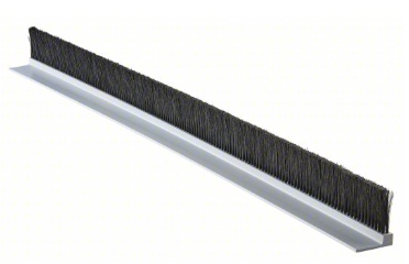 Conveyor Strip Brushes with Direct Mount Backing, PVC Backing with 90° Angle Mounting Profile