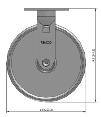 CASTERS with CAST IRON WHEEL (up to 1250lbs capacity/each)