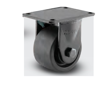 Heavy-duty TACT Industrial caster wheels with low profile design, supporting up to 1200 lbs for business machines.