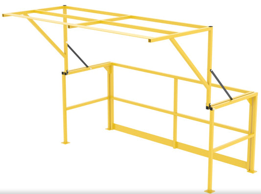 Mezzanine Safety Pivot Gates | OSHA-Compliant Railing & Access Solutions