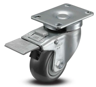 Thermo-Urethane TPU Swivel Castor with Brake