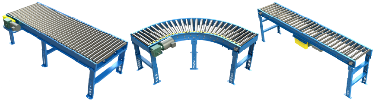 V-Belt Driven Powered Roller Conveyors