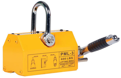 Vestil industrial lifting magnet for heavy metal lifting and material handling in industrial settings.